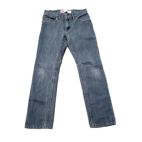 Levi's 511 Skinny Straight Leg Dark Blue Jean Pants Boys Size 16 - Picture 1 of 6